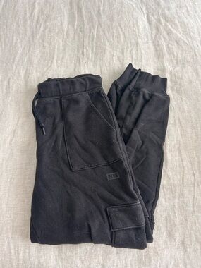 PINK Victoria's Secret Black Cargo Joggers